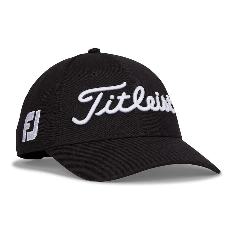 Titleist Golf Black/White Hat for Adults - High-Quality Cotton Material, Durable and Comfortable