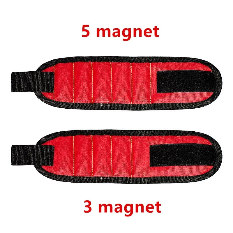 Strong Magnetic Wristband Portable Magnetic Wrist Strap Tool Bag for Holding Belt Screw Nail Nut Bolt Drill Bit Repair Tool Kit