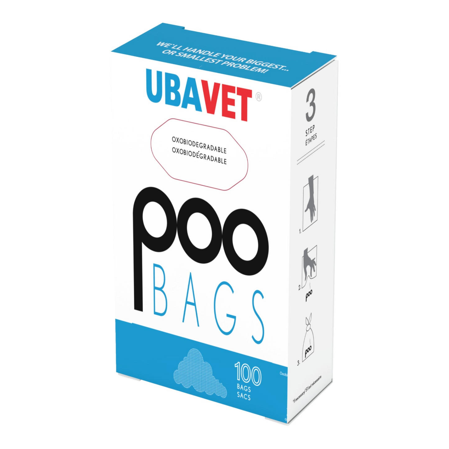 UBAVET DOO Poop Waste Bags for Dogs & Cats (100-pack)