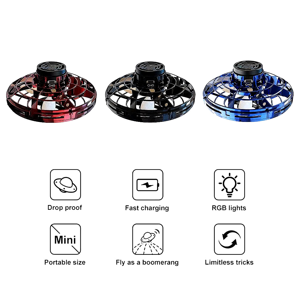 Drone Fly Spinner Kids Children Adult Fidget Toys Mini UFO Flyorb Flying Spinner Dropshipping