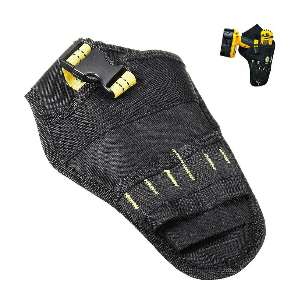 Heavy Duty Drill Holster Tool Belt Pouch Bit Holder Hanging Waist Bag Drill Tool