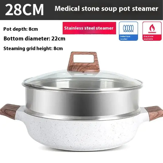 Rice Stone Large Capacity Soup Pot