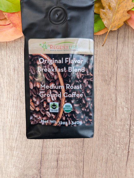 100% Organic Arabica Ground Coffee (12oz)