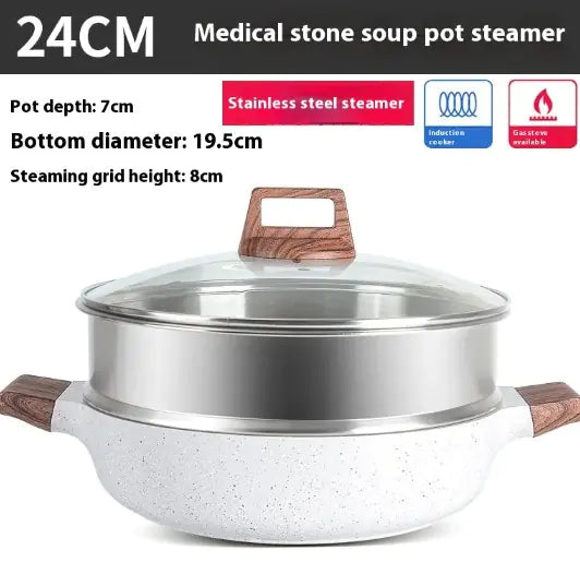 Rice Stone Large Capacity Soup Pot