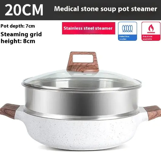 Rice Stone Large Capacity Soup Pot