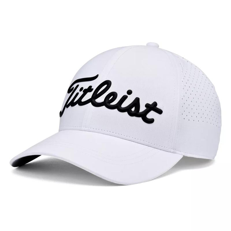 Titleist Golf Black/White Hat for Adults - High-Quality Cotton Material, Durable and Comfortable