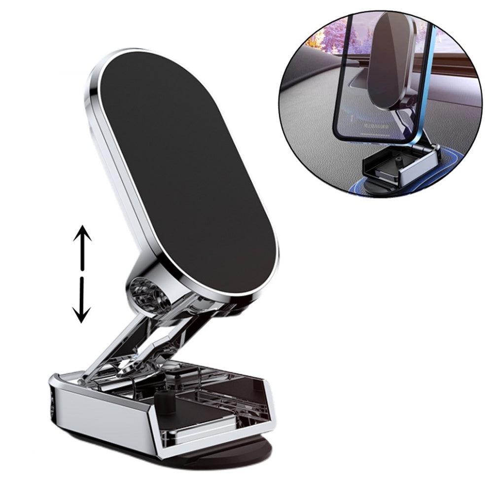 Rotate Metal Magnetic Car Phone Holder Foldable Universal Mobile Phone Stand Air Vent Magnet Mount GPS Support