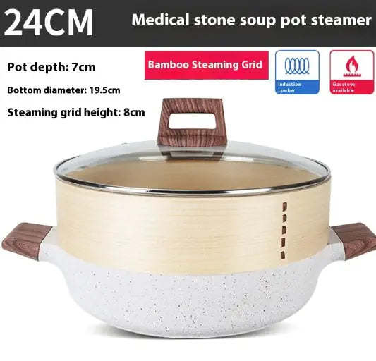 Rice Stone Large Capacity Soup Pot