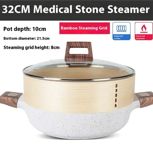 Rice Stone Large Capacity Soup Pot