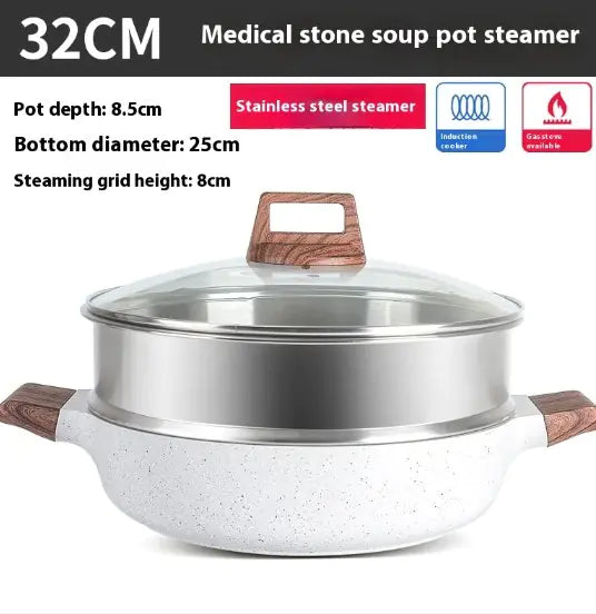 Rice Stone Large Capacity Soup Pot